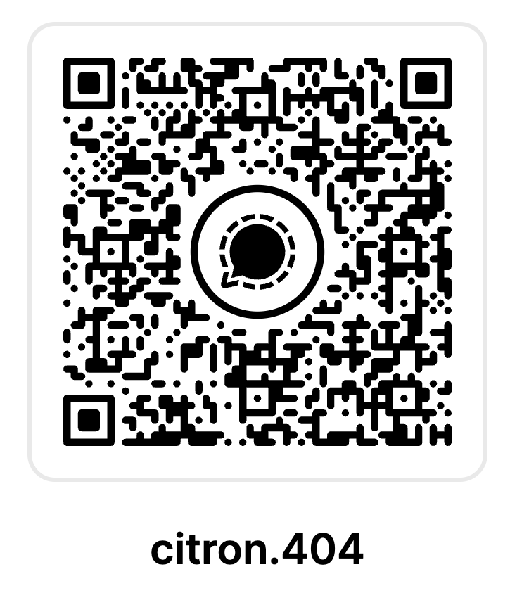 QR Code Signal citron.404
